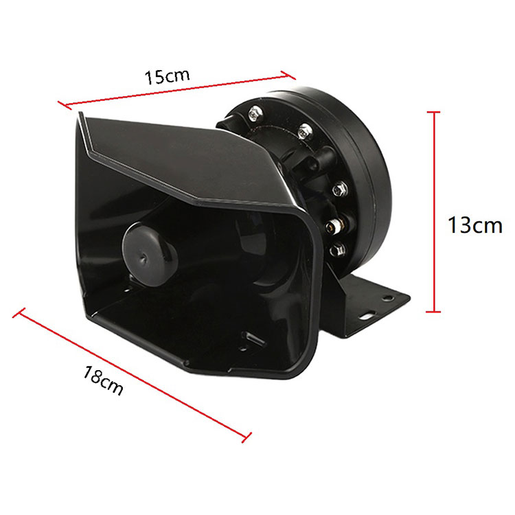12V 200W تحميل مكبر صوت بوق الإنذار